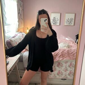 Amazon Black Knit Cardigan